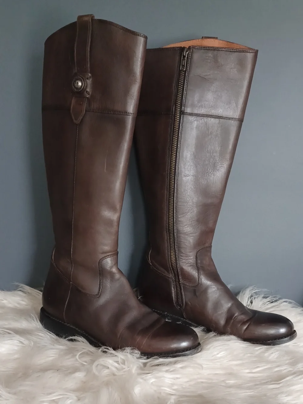 Frye Melissa Long  Leather Riding Boots